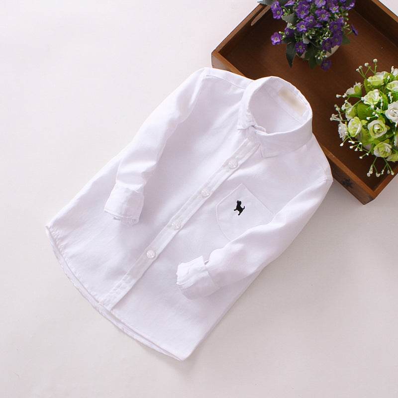 Children's Shirts Boys' Long-sleeved Shirts - Mubimart