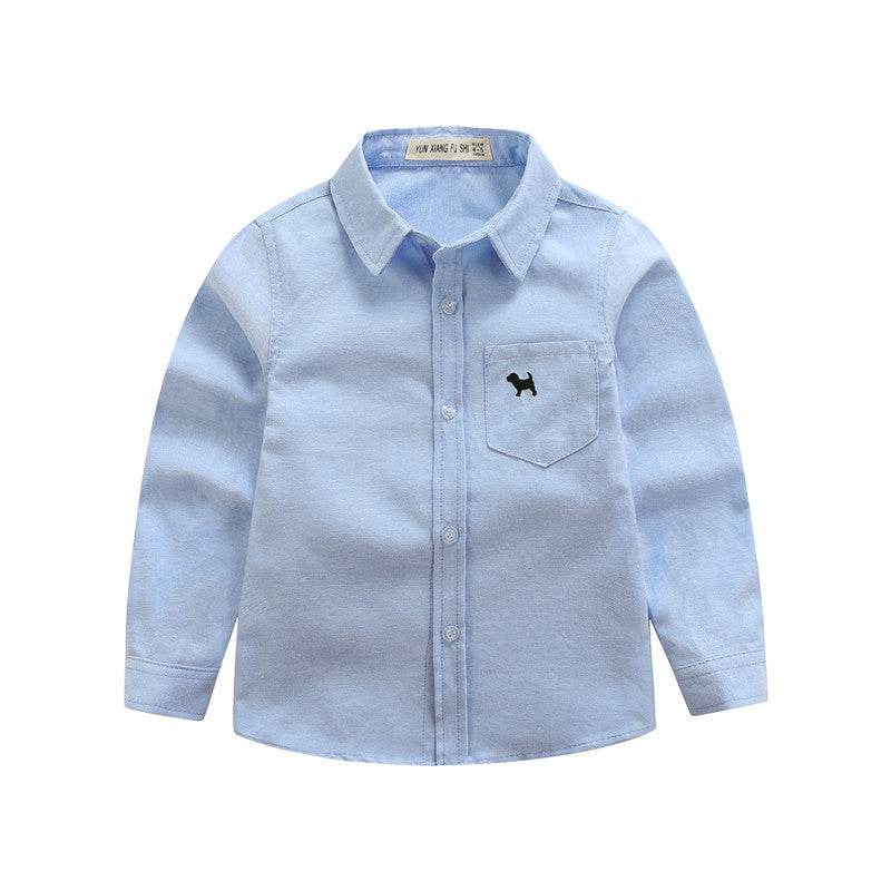 Children's Shirts Boys' Long-sleeved Shirts - Mubimart
