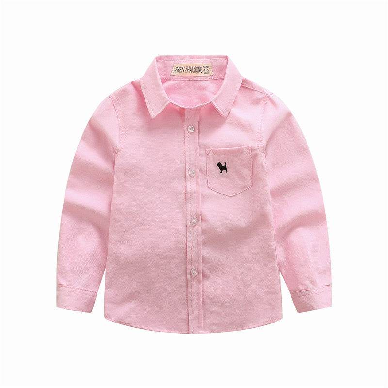 Children's Shirts Boys' Long-sleeved Shirts - Mubimart
