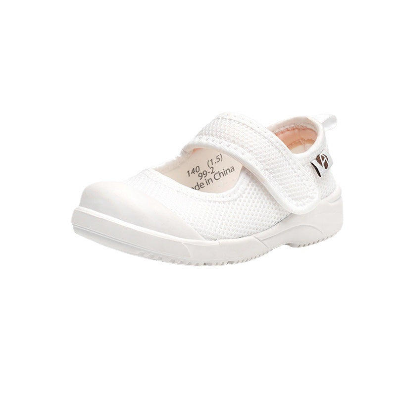 Children's Shoes Children's Cloth Shoes White Shoes Baby Shoes - Mubimart - Girls Shoes 