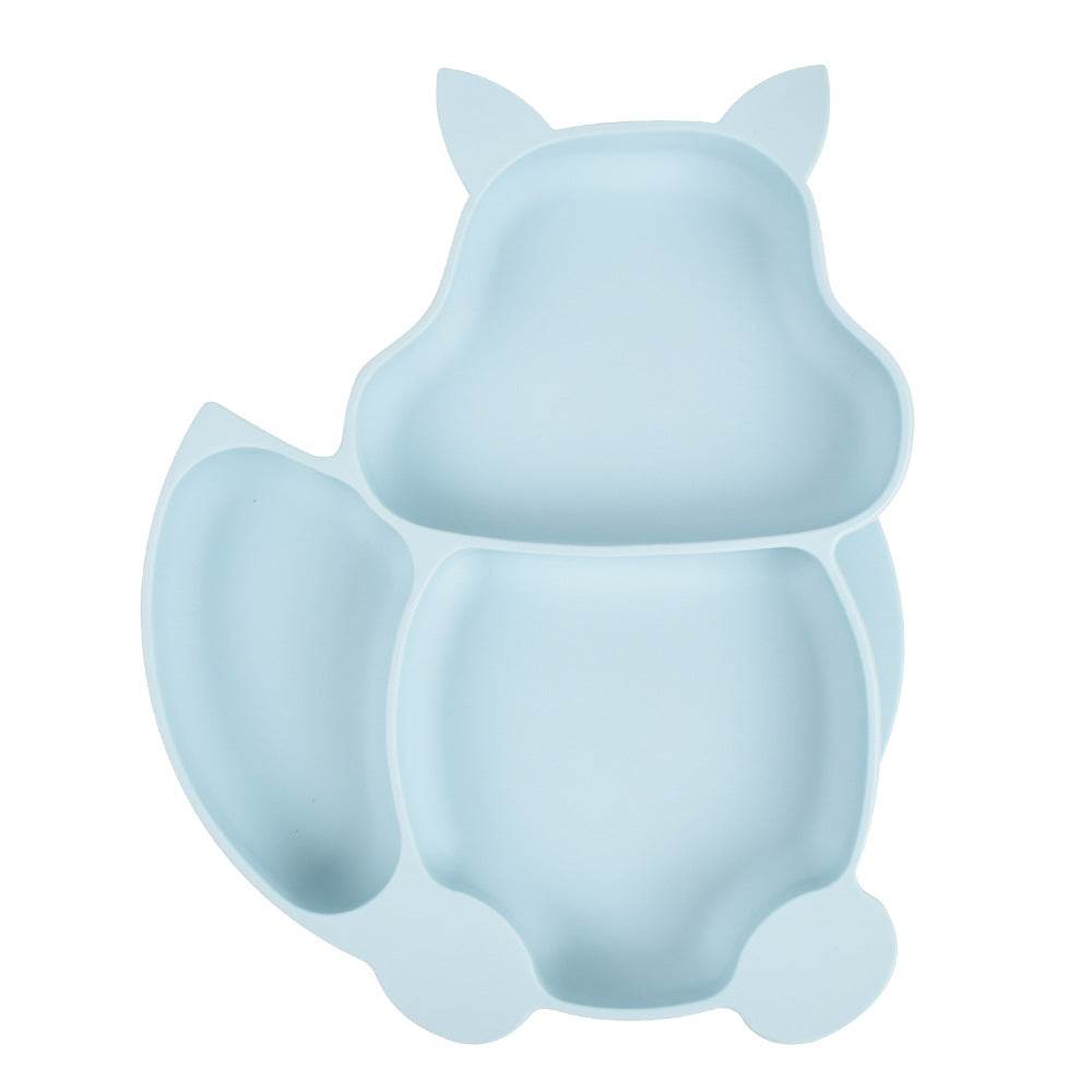 Children's Silicone Dinner Plate Baby Silicone Suction Cup Bowl Complementary Food Set - Mubimart