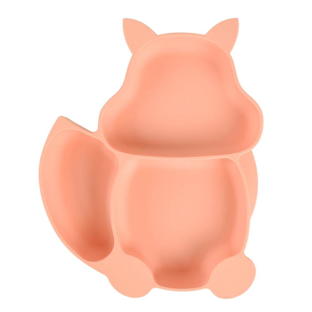 Children's Silicone Dinner Plate Baby Silicone Suction Cup Bowl Complementary Food Set - Mubimart