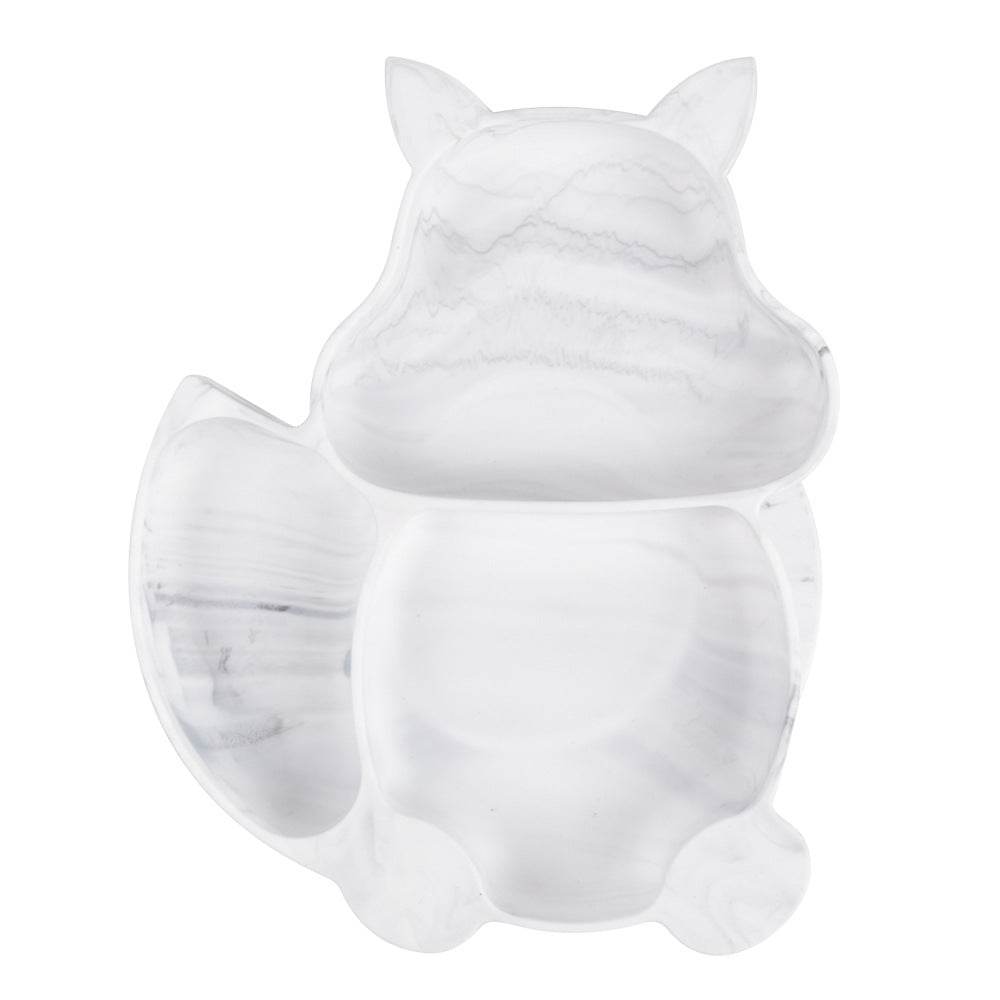 Children's Silicone Dinner Plate Baby Silicone Suction Cup Bowl Complementary Food Set - Mubimart