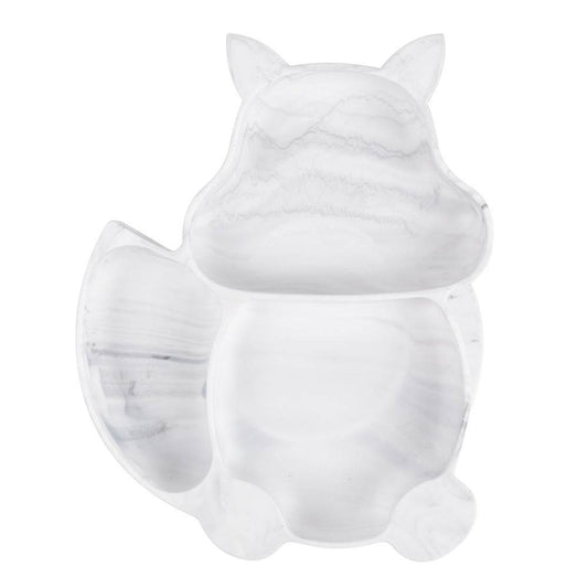 Children's Silicone Dinner Plate Baby Silicone Suction Cup Bowl Complementary Food Set - Mubimart