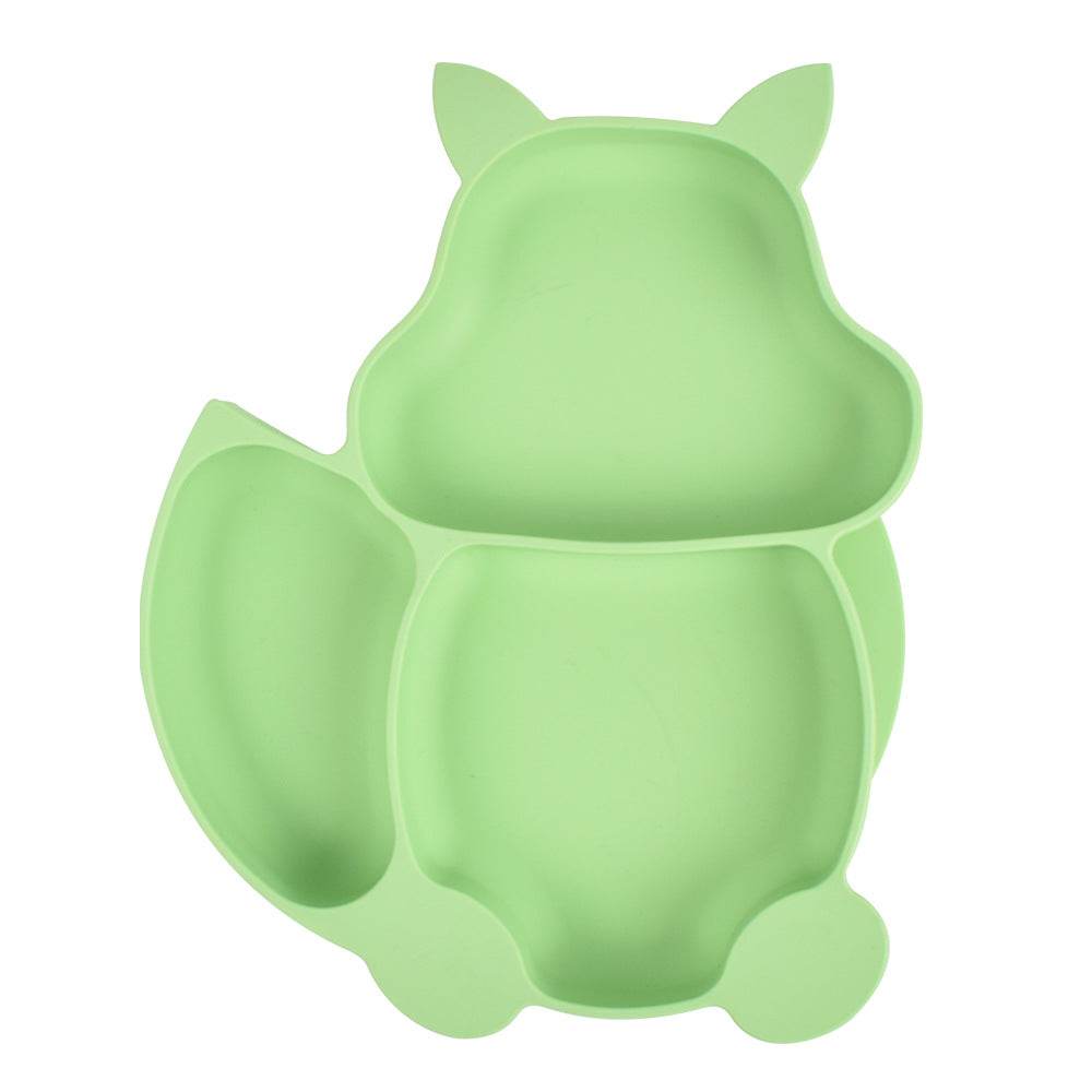 Children's Silicone Dinner Plate Baby Silicone Suction Cup Bowl Complementary Food Set - Mubimart