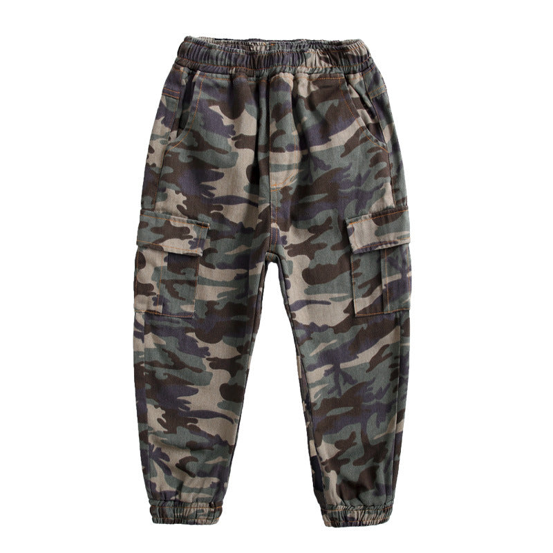 Children's Sports Military Camouflage Casual Trousers - Mubimart -  