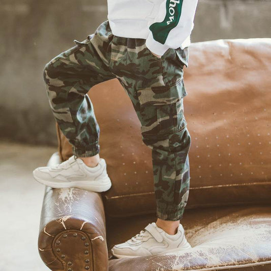 Children's Sports Military Camouflage Casual Trousers - Mubimart