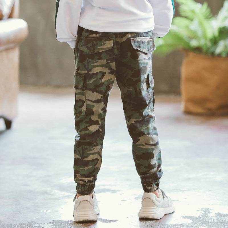 Children's Sports Military Camouflage Casual Trousers - Mubimart