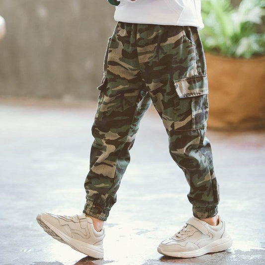 Children's Sports Military Camouflage Casual Trousers - Mubimart