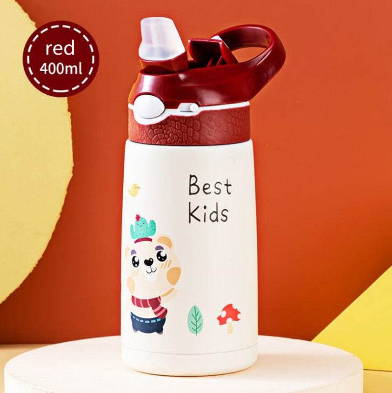 Children's Stainless Steel Thermo Cup With Straw - Mubimart