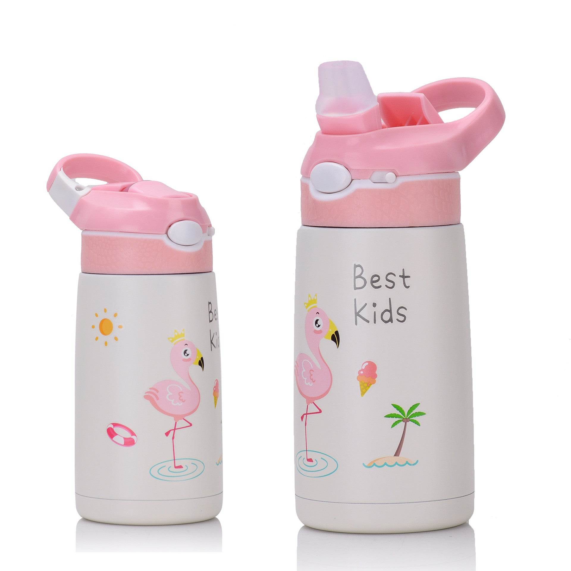 Children's Stainless Steel Thermo Cup With Straw - Mubimart