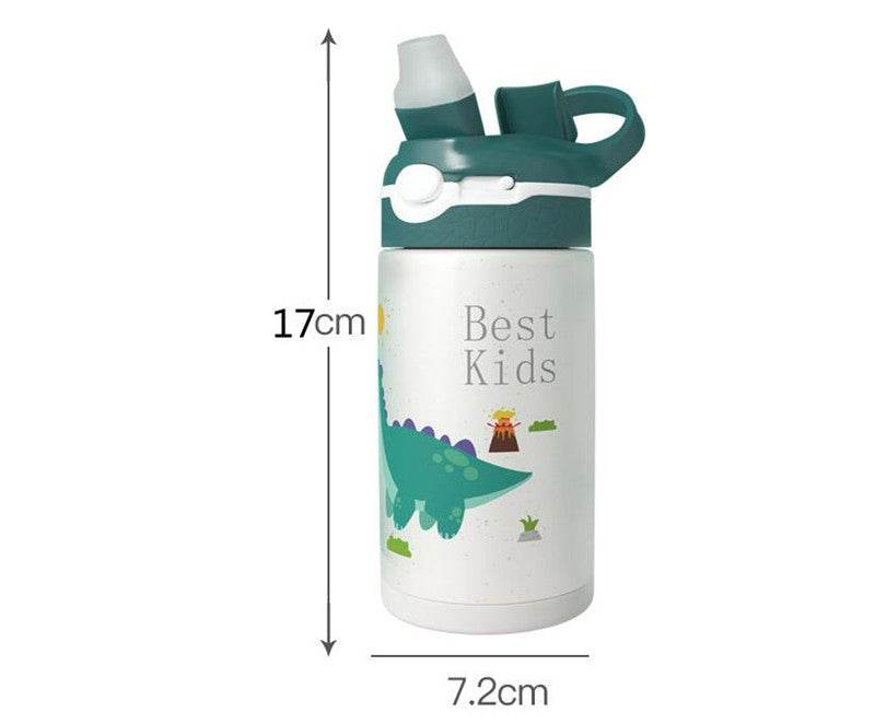 Children's Stainless Steel Thermo Cup With Straw - Mubimart