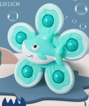 Children's Sucking Disc Rotary Table Rotating Insect Marine Animal Gyro Fun Bath Rotating Toys For Children And Infants - Mubimart