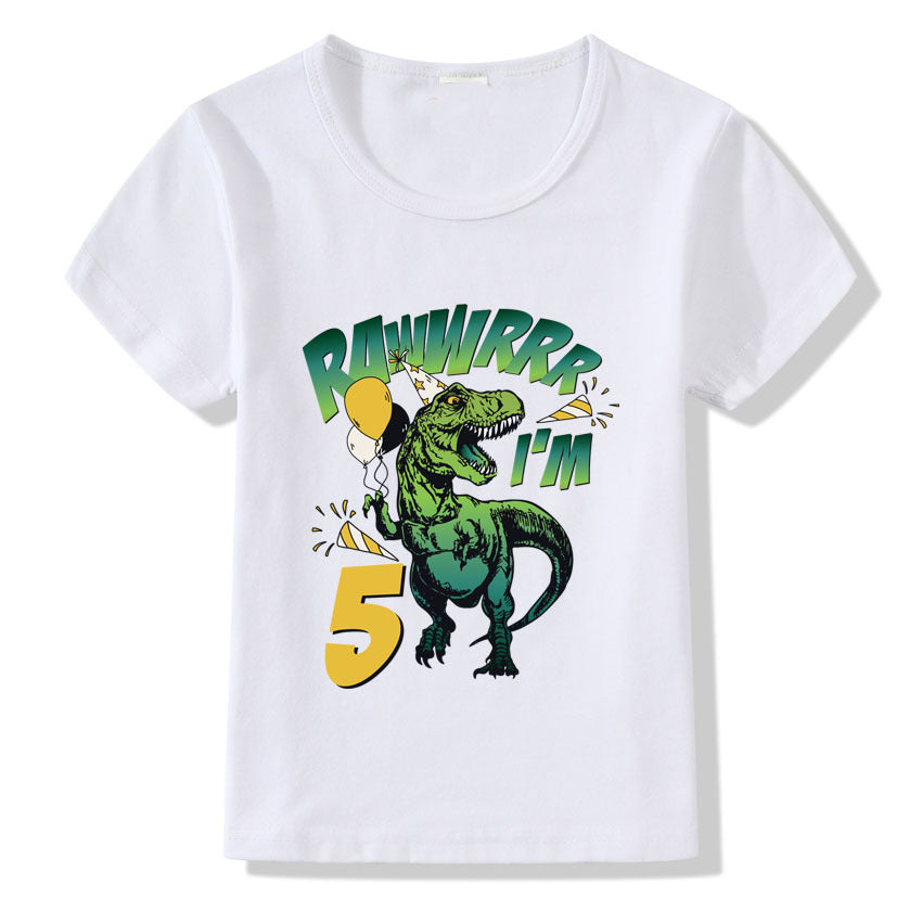 Children's T-shirt Numbers 1-9 Birthday T-shirt - Mubimart -  