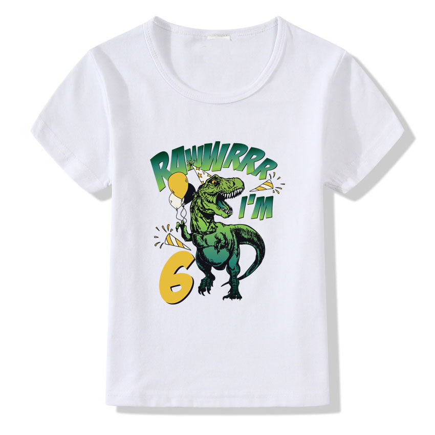 Children's T-shirt Numbers 1-9 Birthday T-shirt - Mubimart -  