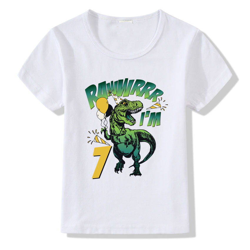 Children's T-shirt Numbers 1-9 Birthday T-shirt - Mubimart -  