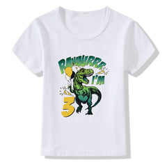 Children's T-shirt Numbers 1-9 Birthday T-shirt - Mubimart -  