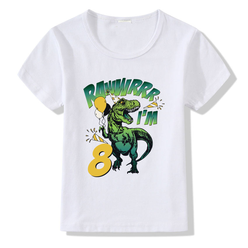 Children's T-shirt Numbers 1-9 Birthday T-shirt - Mubimart -  