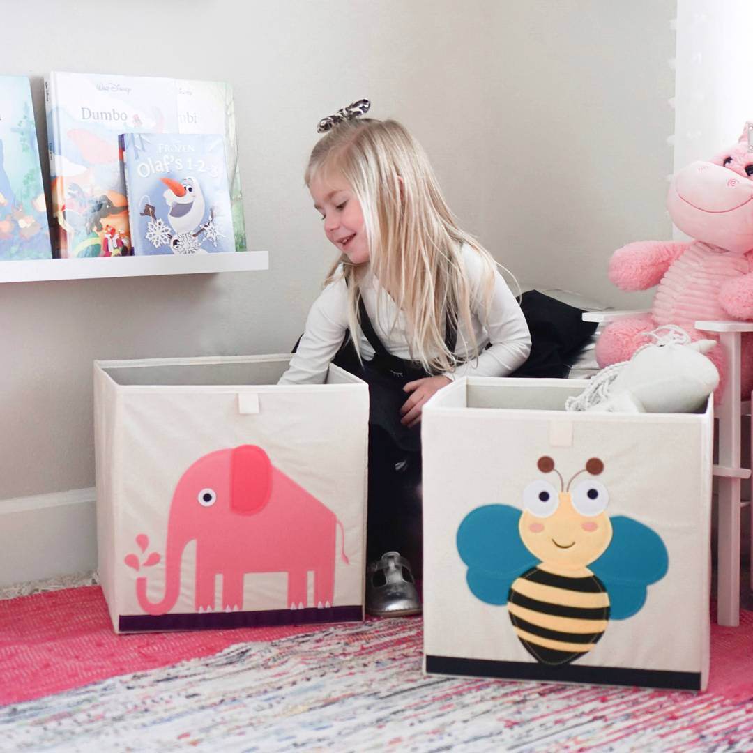 Children's Toy Storage Box Fabric Folding Storage Box - Mubimart