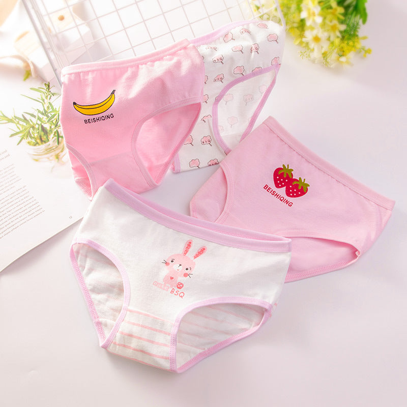 Children's Underwear Girls Pure Cotton Boxer - Mubimart -  