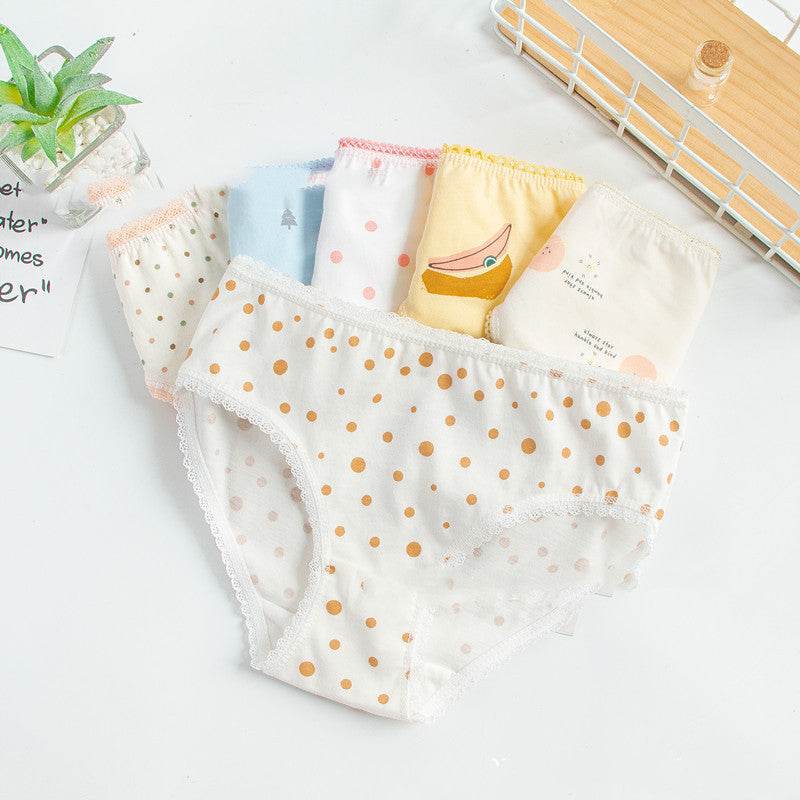 Children's Underwear Multi-fancy Floral Triangle - Mubimart
