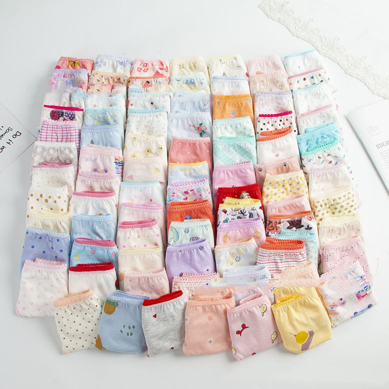 Children's Underwear Multi-fancy Floral Triangle - Mubimart -  