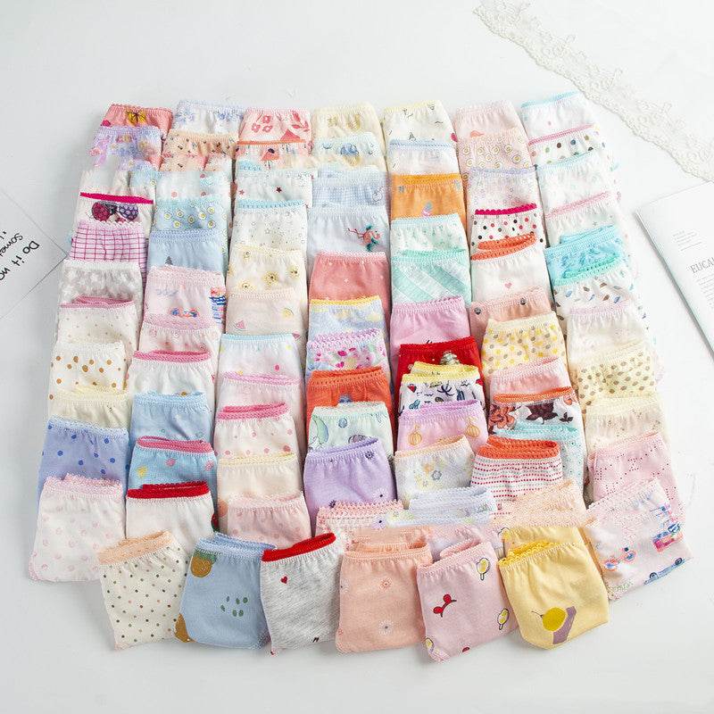 Children's Underwear Multi-fancy Floral Triangle - Mubimart