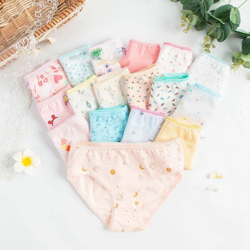 Children's Underwear Multi-fancy Floral Triangle - Mubimart