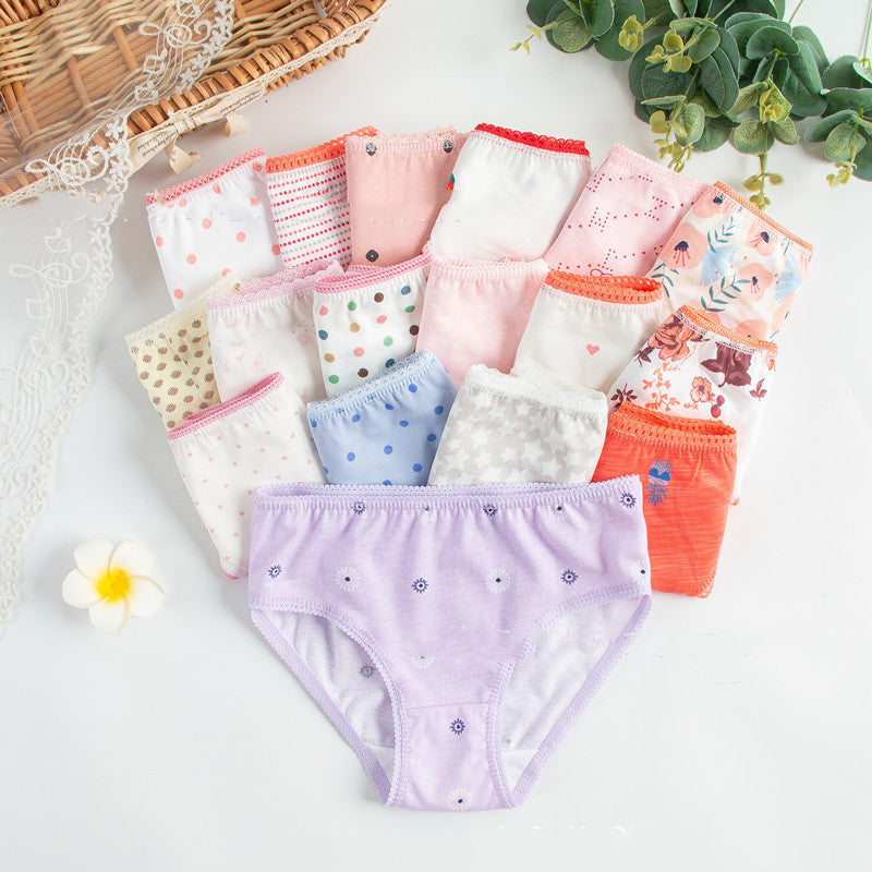 Children's Underwear Multi-fancy Floral Triangle - Mubimart -  