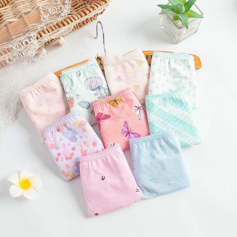 Children's Underwear Multi-fancy Floral Triangle - Mubimart
