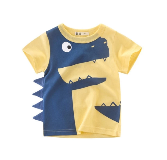 Children's Wear Summer New Korean Children's Boys Cotton T-shirt Men's Treasure In Children's Short Sleeves - Mubimart -  