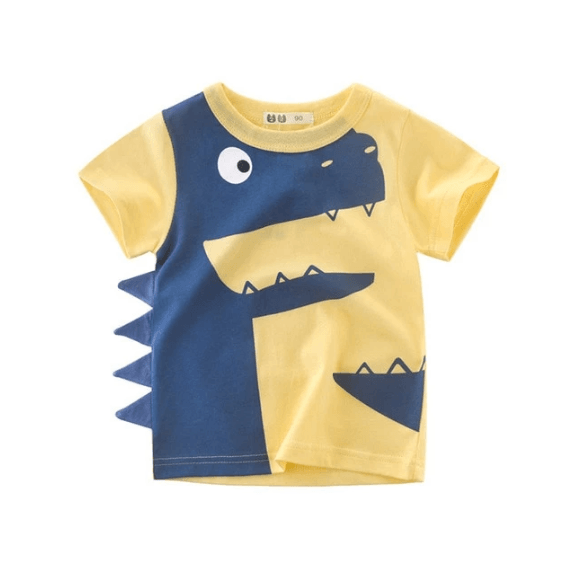 Children's Wear Summer New Korean Children's Boys Cotton T-shirt Men's Treasure In Children's Short Sleeves - Mubimart