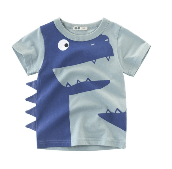 Children's Wear Summer New Korean Children's Boys Cotton T-shirt Men's Treasure In Children's Short Sleeves - Mubimart