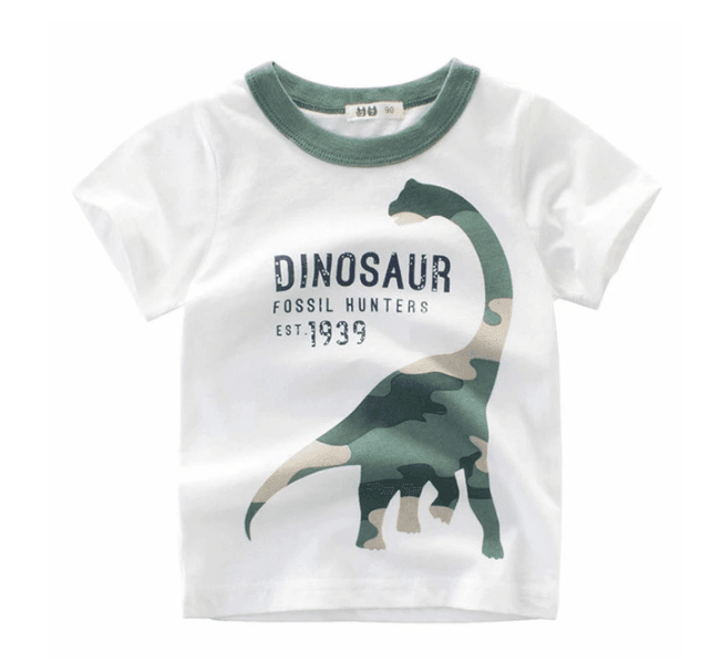 Children's Wear Summer New Korean Children's Boys Cotton T-shirt Men's Treasure In Children's Short Sleeves - Mubimart