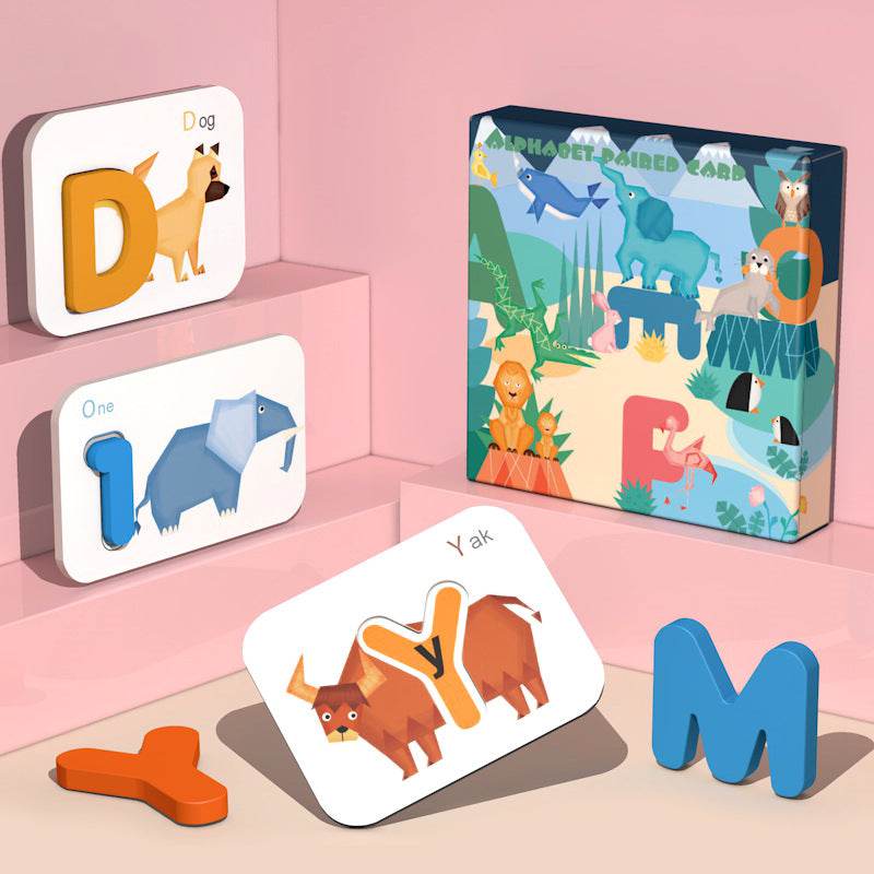 Children's card puzzle early education learning toys - Mubimart