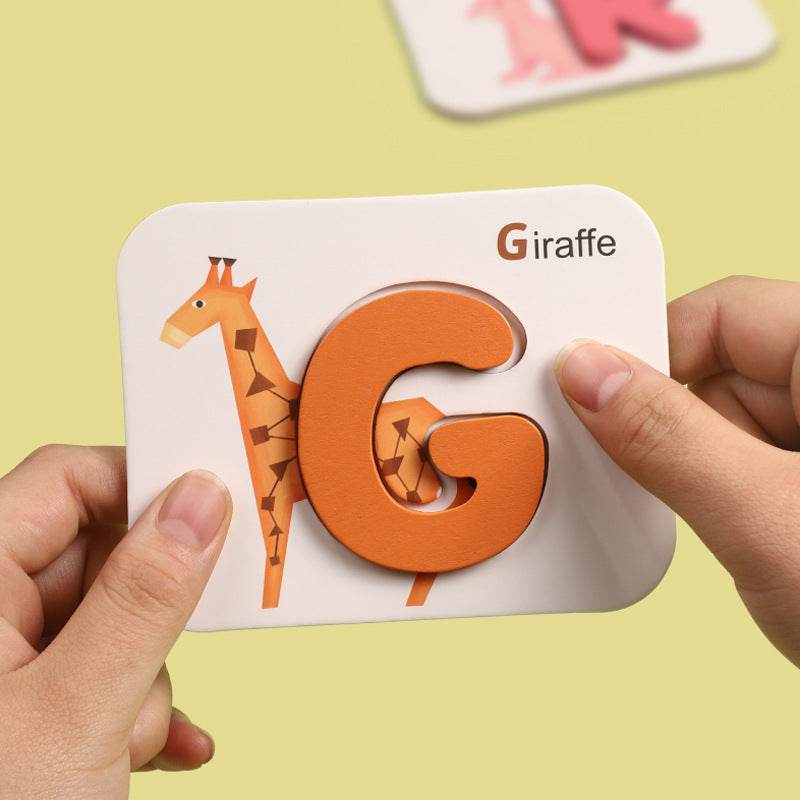 Children's card puzzle early education learning toys - Mubimart