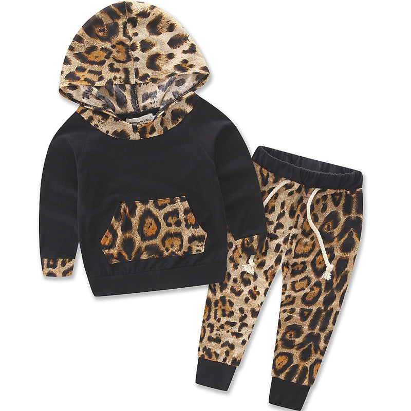 Children's corrugated suit - Mubimart - Boy Hoodies 