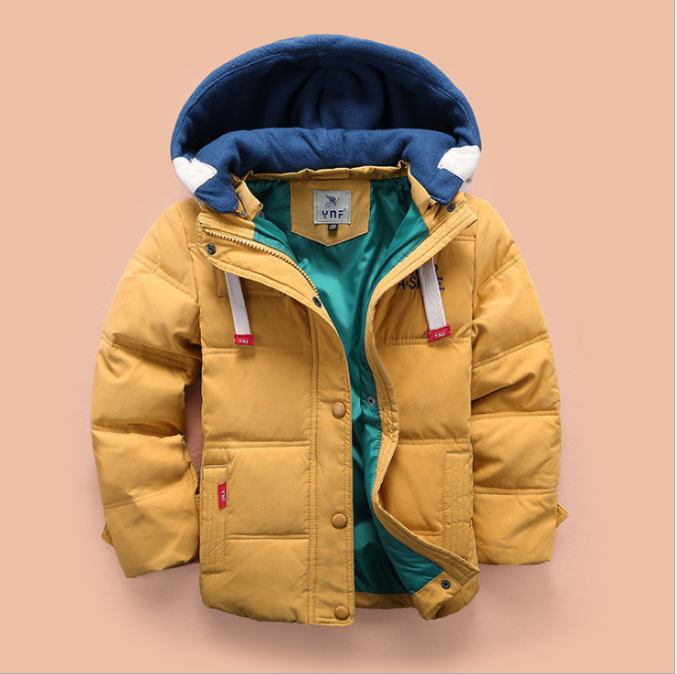 Children's down jacket boy new Korean version of the thickening down jacket in the children's winter clothing - Mubimart -  