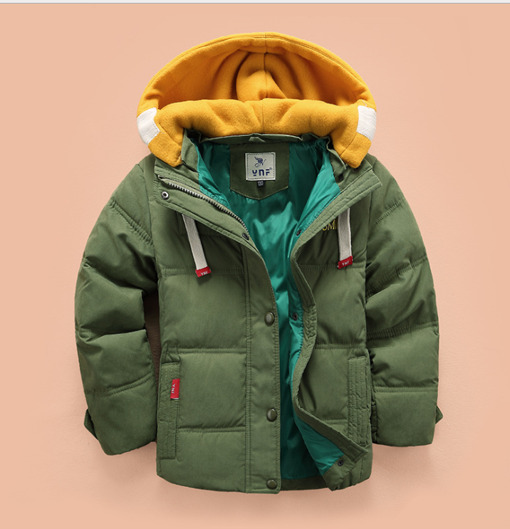 Children's down jacket boy new Korean version of the thickening down jacket in the children's winter clothing - Mubimart -  