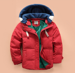 Children's down jacket boy new Korean version of the thickening down jacket in the children's winter clothing - Mubimart - Outerwear & Coats 