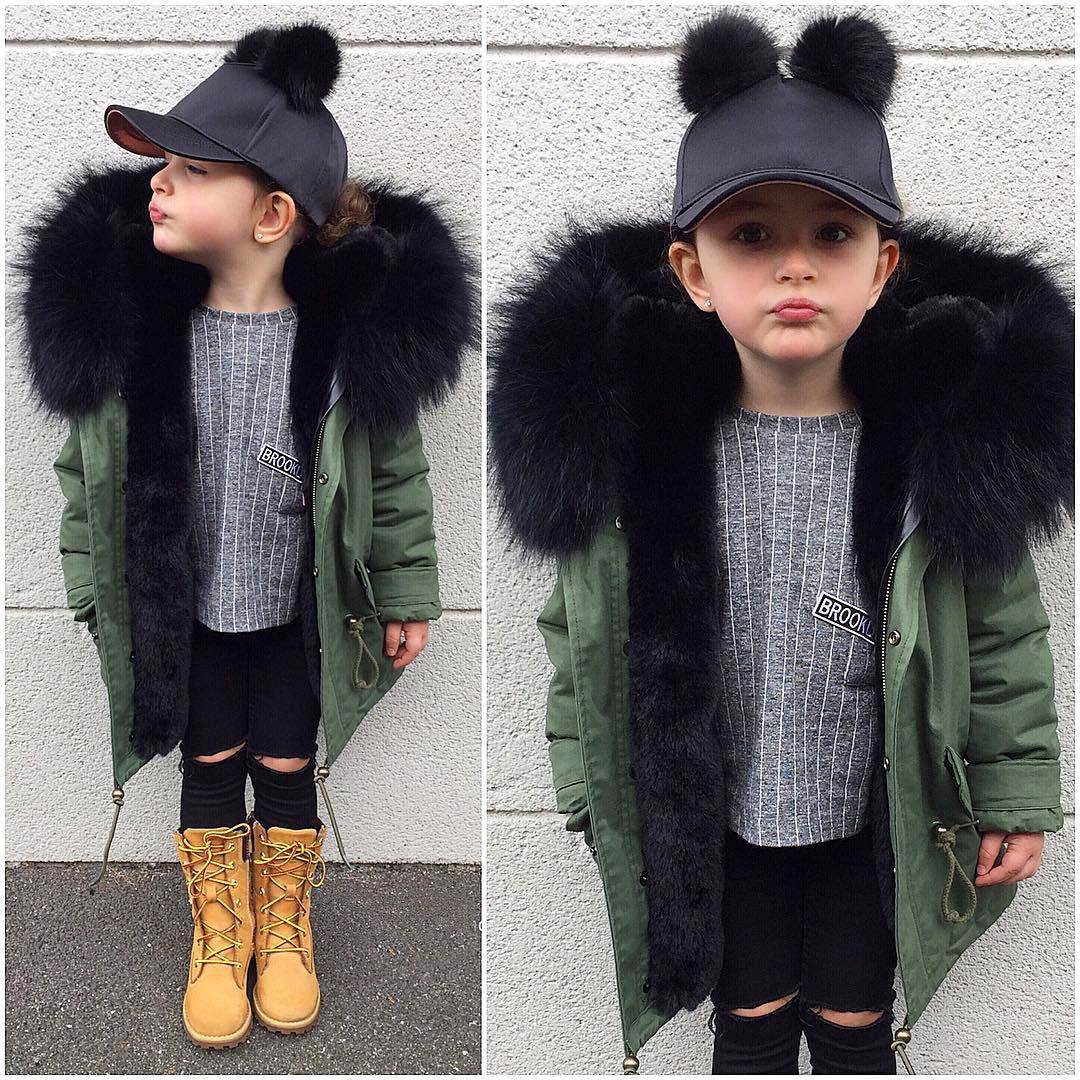 Children's faux fur coat - Mubimart