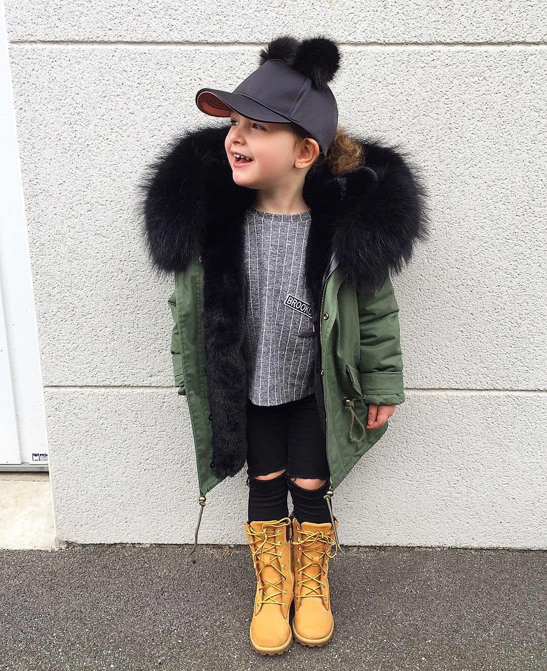 Children's faux fur coat - Mubimart -  