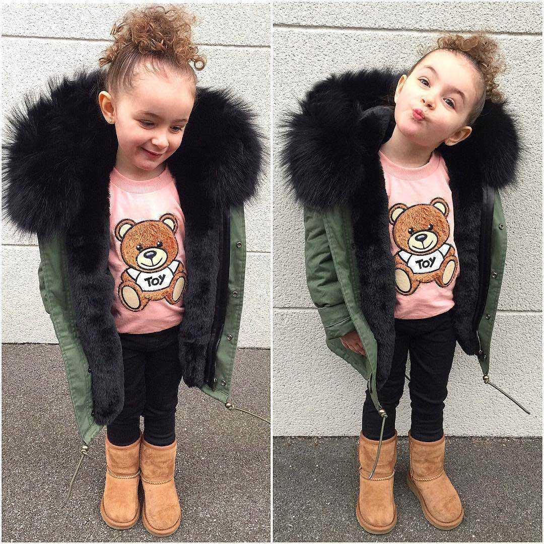 Children's faux fur coat - Mubimart