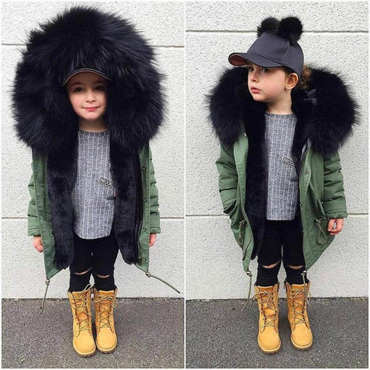 Children's faux fur coat - Mubimart