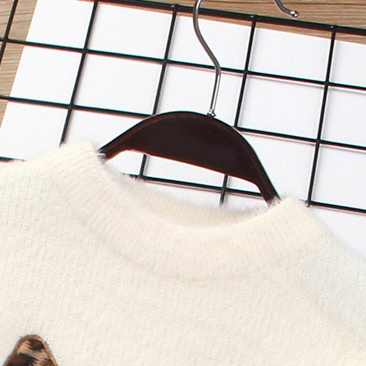 Children's knitted sweater suit - Mubimart