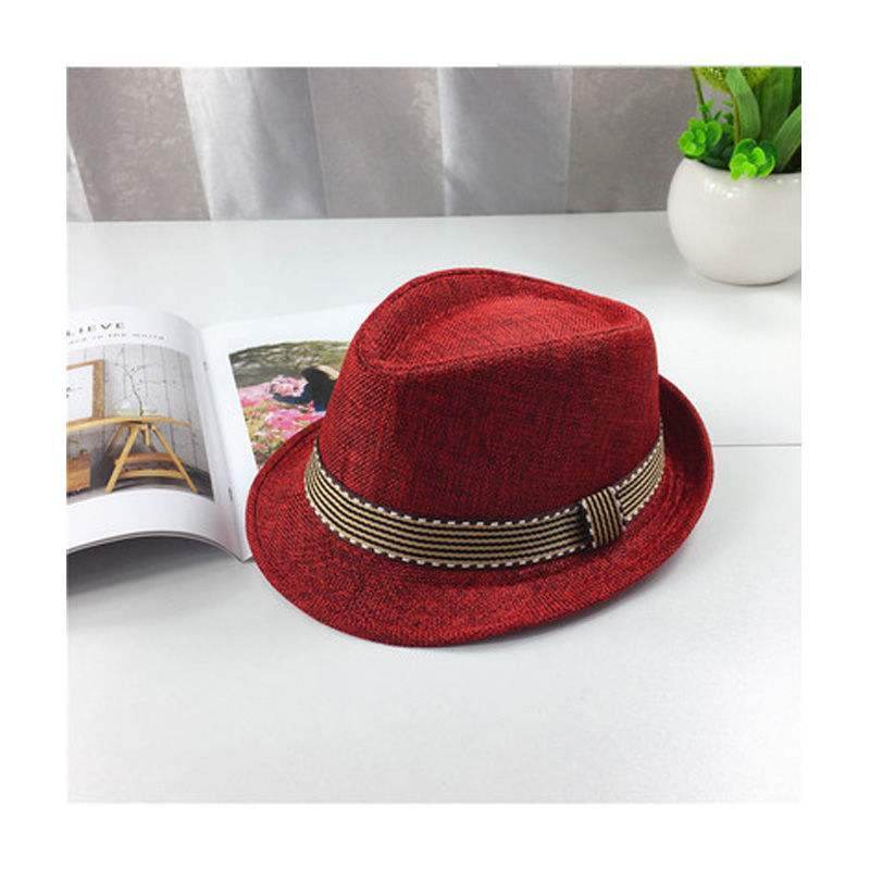 Children's performance jazz straw hat - Mubimart