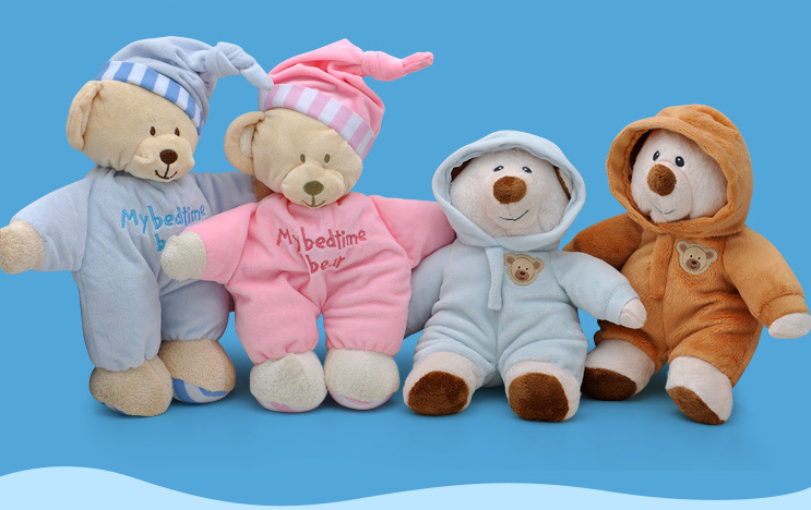 Children's plush dolls, infants, sleeping, soothing teddy bears, cartoon animal dolls - Mubimart - Doll 