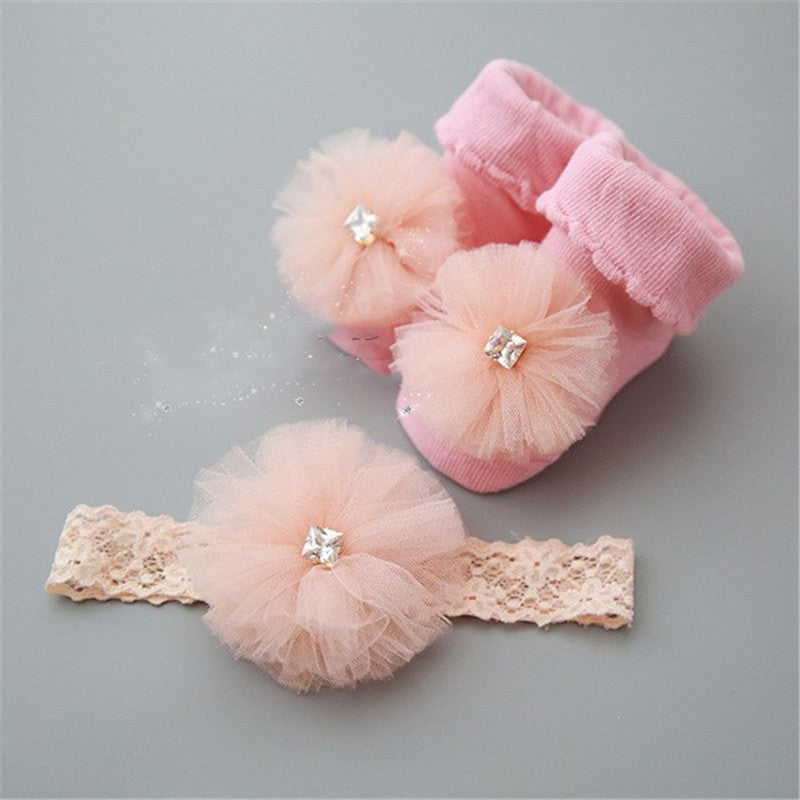 Children's short socks headband accessories - Mubimart -  