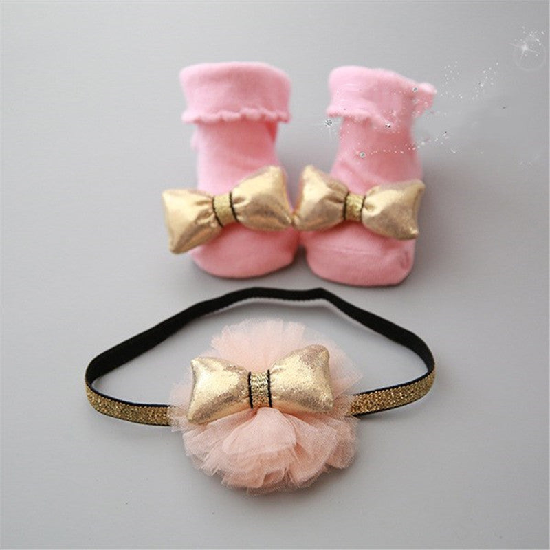 Children's short socks headband accessories - Mubimart -  