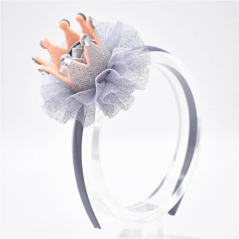 Children's tiara female baby crown headband - Mubimart